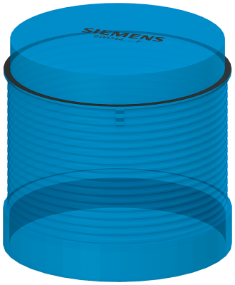 Baliza Col C/Led Azul 24Vca/Cc