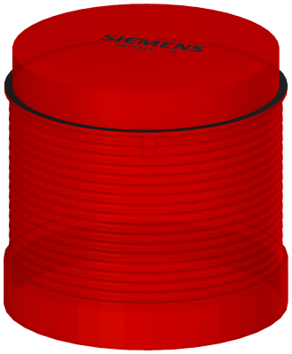 Baliza Col C/Lamp Rojo 24Vdc