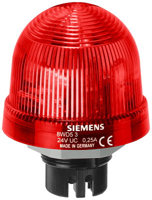 Baliza Ind C/Led Rojo 24Vca/Cc