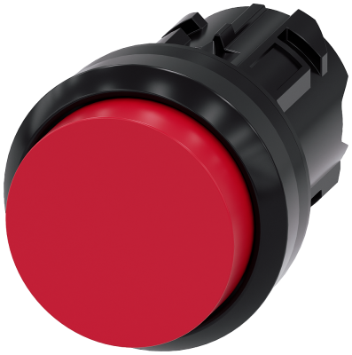 Puls Saliente Plastico Rojo