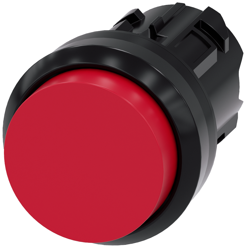 Puls Saliente Plastico Rojo