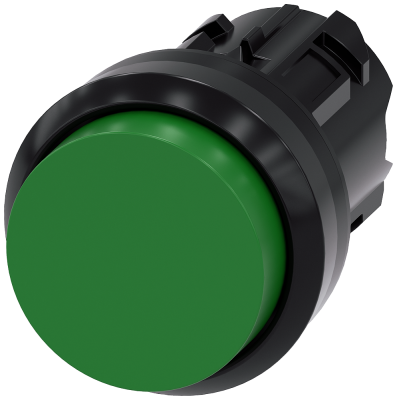 Puls Saliente Plastico Verde