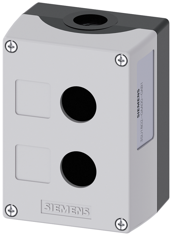 Caja Plastica Vacía Gris P/2E