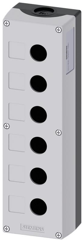 Caja Plastica Vacía Gris P/6E