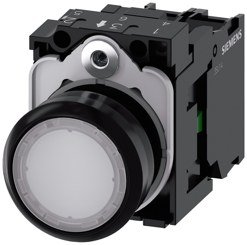 Pulsador Rasante Lum Blanco