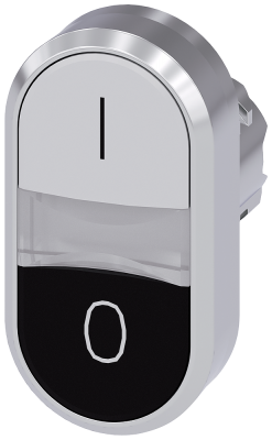 Botonera Doble Ras Bco/Negro