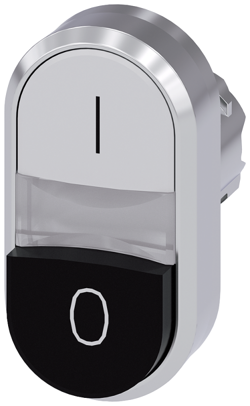 Botonera Doble Sal Bco/Negro