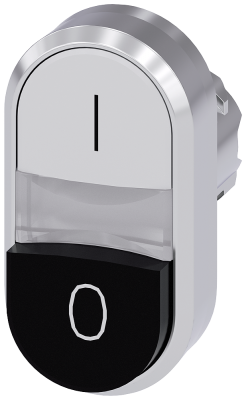 Botonera Doble Sal Bco/Negro