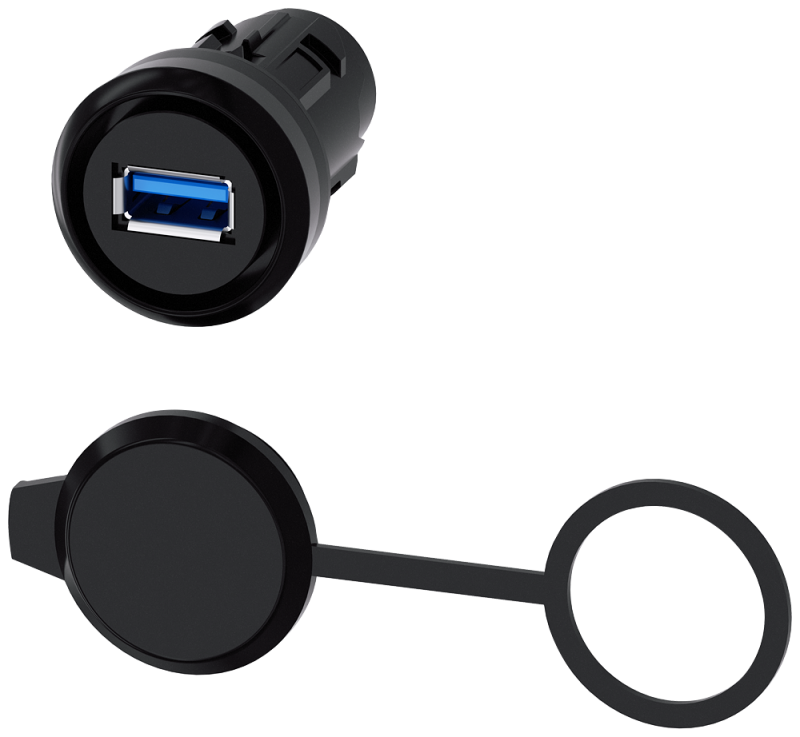 Puerto Usb 3.0 Ip69K Plast Ngr