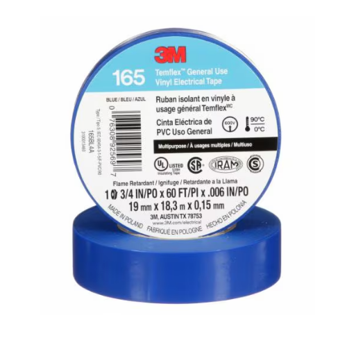 Cinta 3M Temflex 165 20M Azul