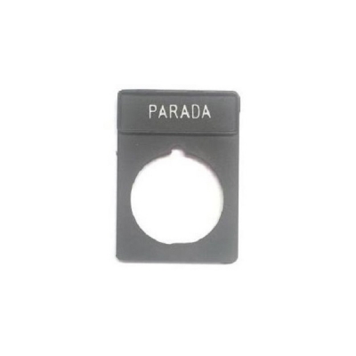 Etiqueta Parada P/Rm-Rp D22