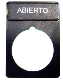 Etiqueta Abierto P/Rm-Rp D.22
