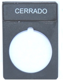 Etiqueta Cerrado P/Rm-Rp D.22