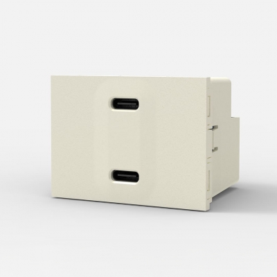 Cargador Usb Doble C+C Bco