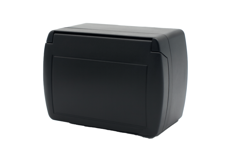 Caja C/Tapa Rigida 3Mod Negro