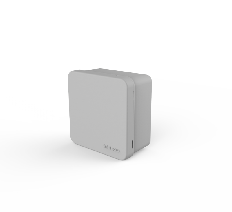 Caja Cuadrada Tapa Gris Sobrep
