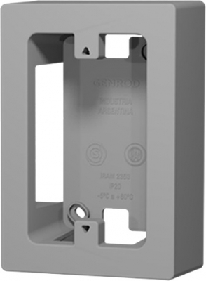 Caja Monoblock Rect Ext Gris