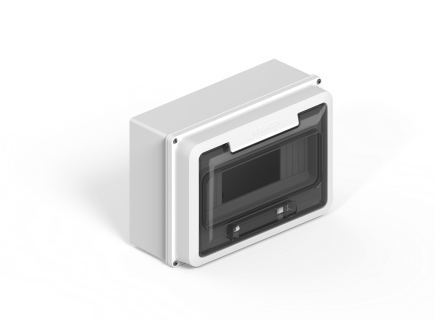 Caja Ip65 P/9P Din  Bco