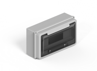 Caja Ip65 P/12P Din  Gris