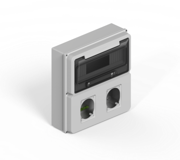 Caja Ip65 P/12P Din+1M P/2 Tom