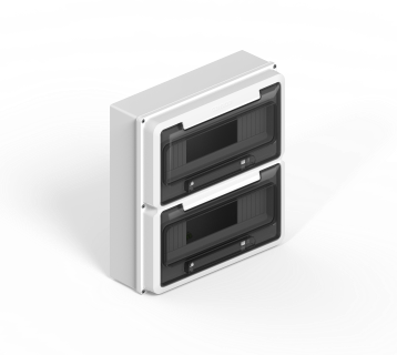 Caja Ip65 P/24P Din  Bco