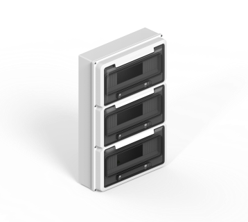 Caja Ip65 P/36P Din Bco