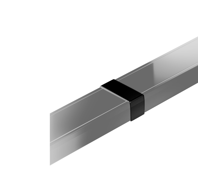 Union Recta P/Piso Nera 75X17