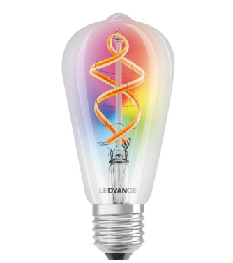 Edison Fil Smt+Wif 6W E27 Rgbw