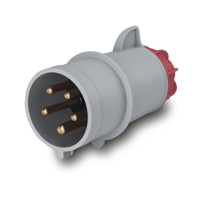 Ficha Ip44 3P+N+T 32A 380V 6H