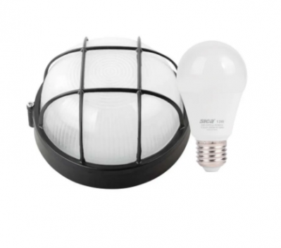 Tortuga Red Ngr C/Lamp 13W Lc