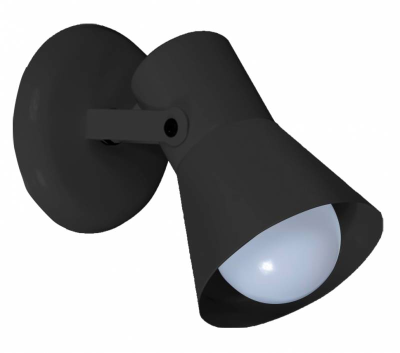 Cabezal 1 Luz Chapa Negro