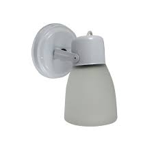 Cabezal 1 Luz Pvc Blanco