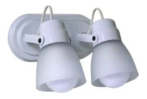 Cabezal 2 Luces Pvc Blanco