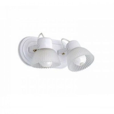 Cabezal 2 Luces T/Pvc Blanco