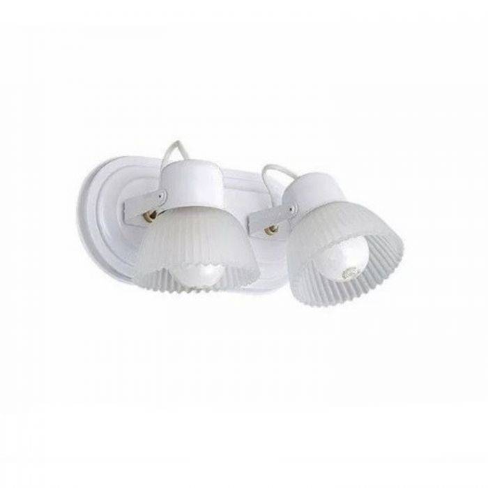 Cabezal 2 Luces T/Pvc Blanco