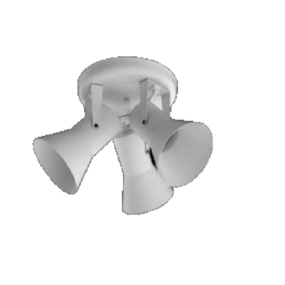 Cabezal 3 Luces Chapa Blanco