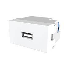 Toma Usb Doble Blanco