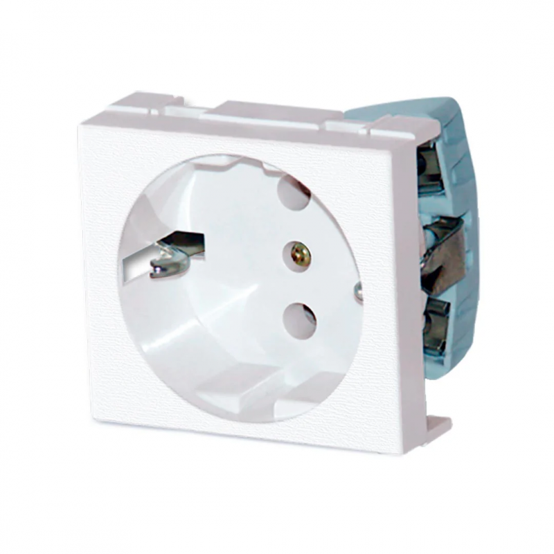 Toma Bipolar Schuko+T Blanco