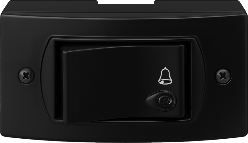 Llave Ext 1 Pulsador Negra