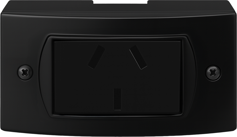 Llave Ext 1 Toma  Negra