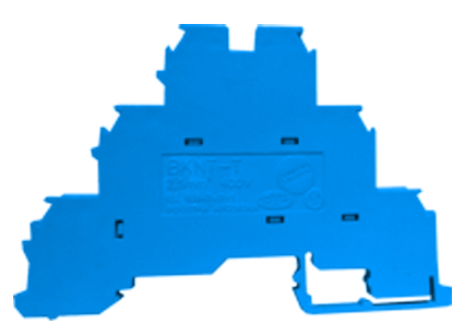 Borne Triple  A Tornillo Azul