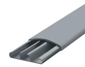 Piso Canal 48x13mm Gris C/ad