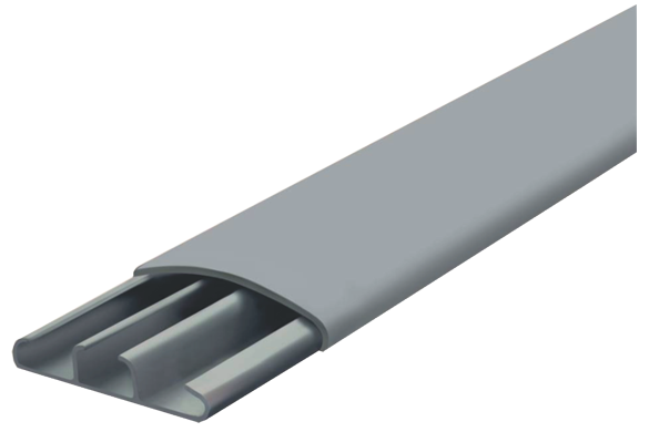 Piso Canal 75X17Mm Gris C/Ad