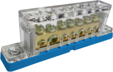 Bornera Unipolar 7/C Fijas Az