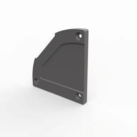 Tapa Lateral Perfil Track Gris