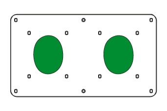 Placa 16A 3/4/5 Pol Ip44/67 Am
