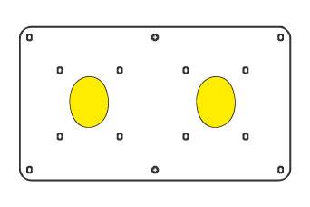 Placa 16A 4/5 Pol Ip44/67 Ama