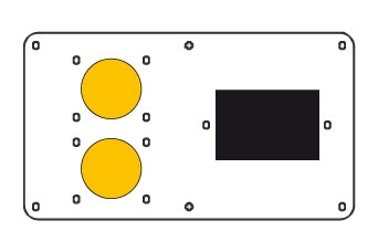 Placa 1X16A 4/5 Pol Ip44/65 Am