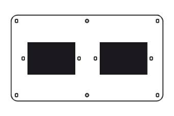 Placa 2X16A 3 Pol Ip44 Amar