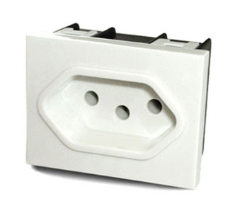 Toma 10A Brazil Bco 6925 Cambr